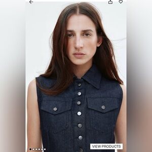 BRAND NEW H&M Dark Denim Vest & Pant | Vest Size Small | Pants Size 6